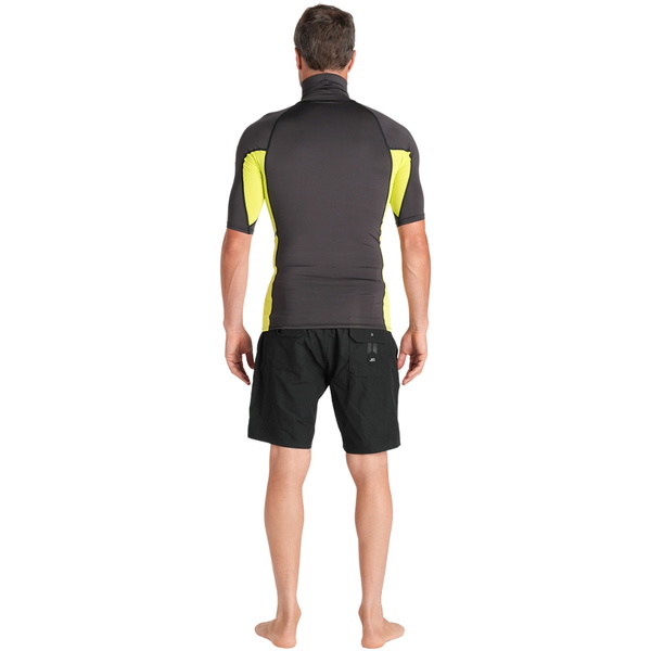 2026 C-Skins Herre- Nuwave -Rash X Kortærmet Vest C-NLYSSMT  Antracit / Lime